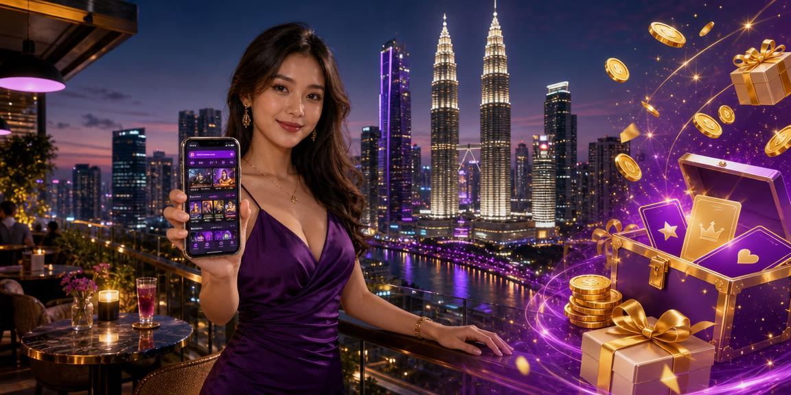 Pemain mengakses platform 2160 melalui telefon di Kuala Lumpur